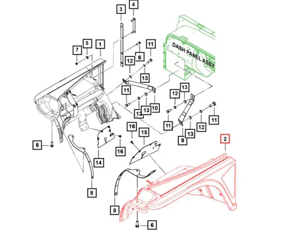 Mahindra Roxor Front Fender Left LH Primed 0102CUA00180NPR Mahindra