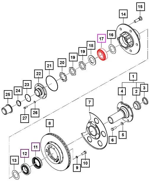 Mahindra Roxor Front Outer Wheel Bearing 0019406I Mahindra