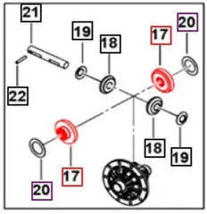 Mahindra Roxor Front / Rear Axle End Side Gear 0502DA1440N