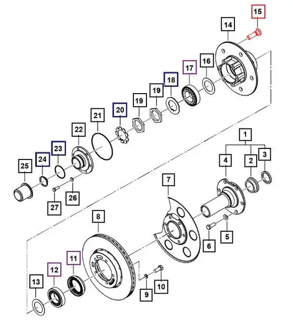 Mahindra Roxor Front Wheel Stud 0068006 Mahindra