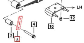 Mahindra Roxor Front and Rear Spring Shackle Side Plate 0081624 Mahindra