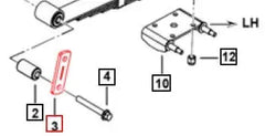 Mahindra Roxor Front and Rear Spring Shackle Side Plate 0081624