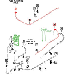 (Limited Availability) Mahindra Roxor Fuel Line - Return to Tank 1001DUA00110N