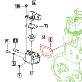 Mahindra Roxor Gasket Thermostat Housing 0311AB0050N Mahindra Direct Parts