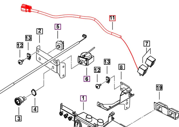 Mahindra Roxor HVAC Wiring Harness 1203ZUA00551N Mahindra Direct Parts