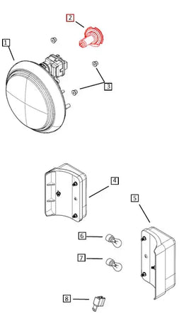 Mahindra Roxor Headlight Bulb 0077670 Mahindra