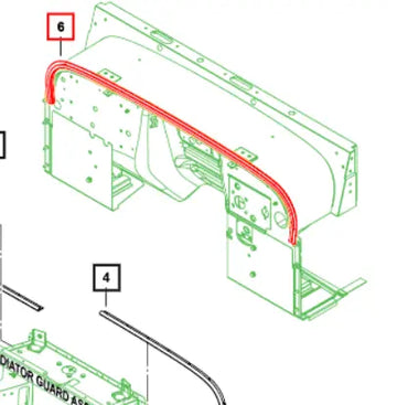 Mahindra Roxor Hood Seal 0107BUA00031N Mahindra Direct Parts