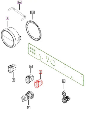 Mahindra Roxor Horn Switch 1803AUA00011N Mahindra