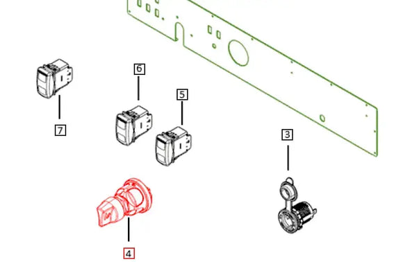 Mahindra Roxor Ignition Switch 1803AUA00051N Mahindra