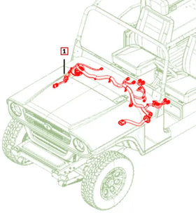 Mahindra Roxor Instrument Panel Wire Harness 1801BUA00151N Mahindra Direct Parts