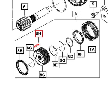 Mahindra Roxor Key Syncronizer 5th Strut Type 0703ED0650N Mahindra Direct Parts