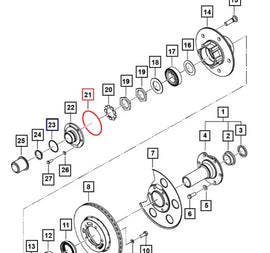 Mahindra Roxor Large Front Axle O-Ring 0090708 Mahindra