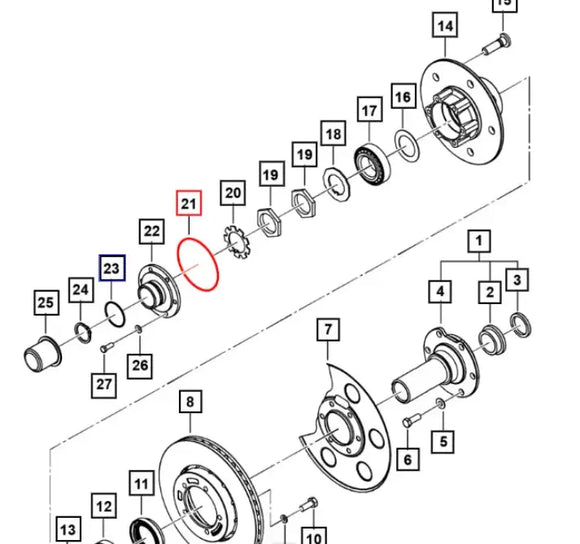 Mahindra Roxor Large Front Axle O-Ring 0090708 Mahindra