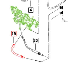 Mahindra Roxor Leak Off Fuel Line 0305DAB01190N