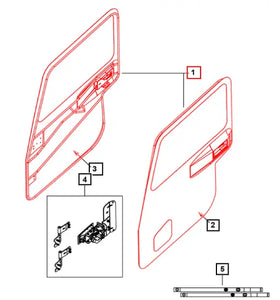Mahindra Roxor Mahindra Wire Door Kit Left AND Right 2302CUA00251N Mahindra