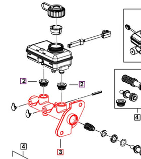 Mahindra Roxor Master Cylinder Assembly 0606AA1271N Mahindra