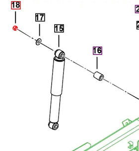 Mahindra Roxor Nut Nyloc M12 SF0302044 Mahindra