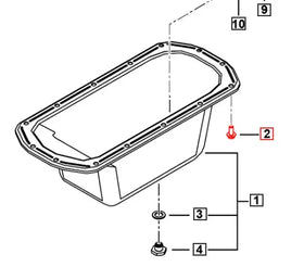 Mahindra Roxor Oil Pan Bolt SF0202006 Mahindra