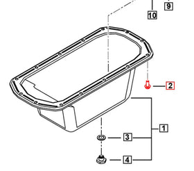 Mahindra Roxor Oil Pan Bolt SF0202006 Mahindra