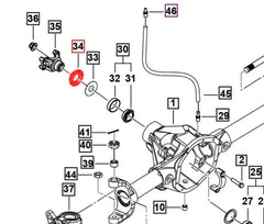 Mahindra Roxor Pinion Dust Seal Front Axle 0503CA0211N