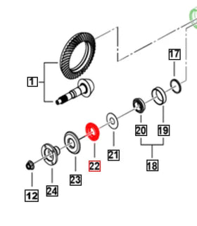 Mahindra Roxor Pinion Oil Seal 0502CAA02230N Mahindra Direct Parts