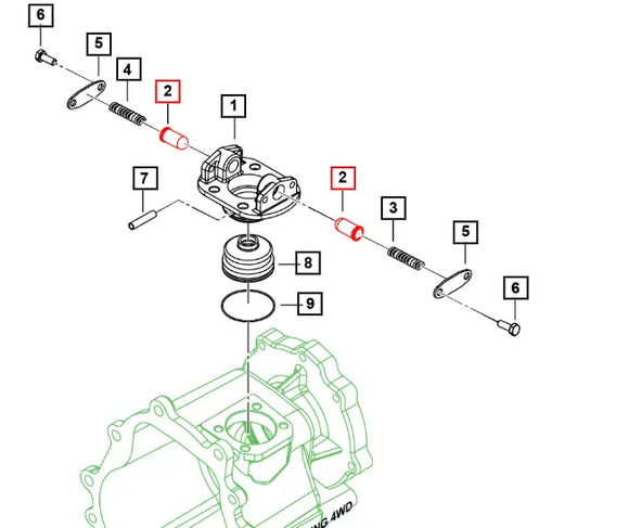 Mahindra Roxor Plunger Return 0703CD1010N Mahindra Direct Parts