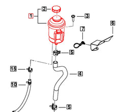 (Limited Availability) Mahindra Roxor Power Steering Reservoir / Tank 1102EA0200N