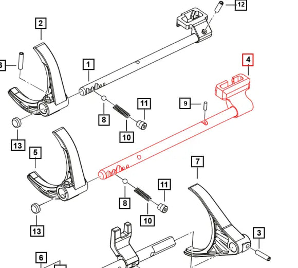 Mahindra Roxor Rail Assembly - 3rd and 4th 0703CAD03430N Mahindra Direct Parts