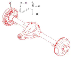 Mahindra Roxor Rear Axle Assembly 5.38 Ratio 0502AAA12300N