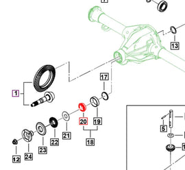 Mahindra Roxor Rear Axle Bearing 0052878 Mahindra Direct Parts