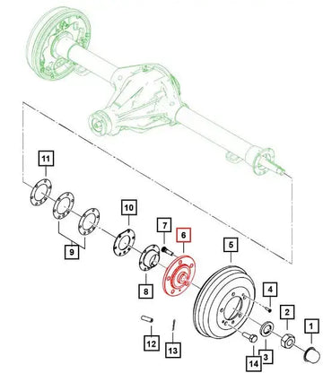 Mahindra Roxor Rear Axle Hub 0099856 Mahindra