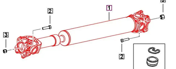 Mahindra Roxor Rear Driveshaft 0092277 Mahindra