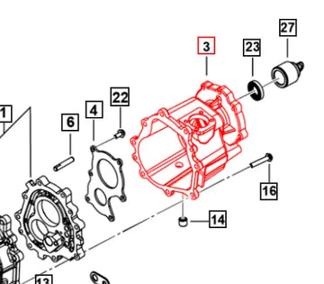 Mahindra Roxor Rear Transmission Housing 0703BD0530N Mahindra Direct Parts