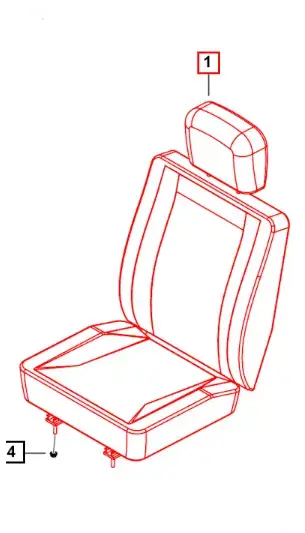 Mahindra Roxor Seat 0110AAD00570N Mahindra