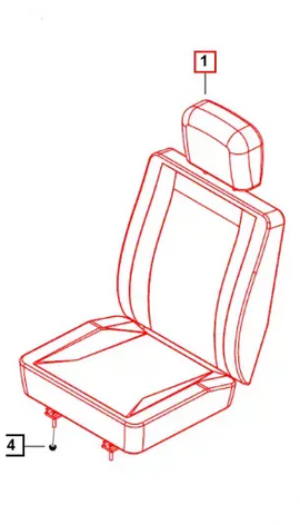 Mahindra Roxor Seat 0110AAD00570N Mahindra