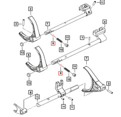 Mahindra Roxor Shaft Rail and Fork Detent Ball 0052359