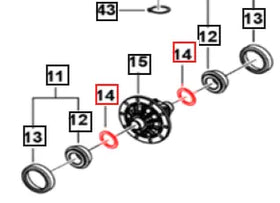 Mahindra Roxor Shim - Differential Adjustment 0.0762mm 0639959 Mahindra Direct Parts