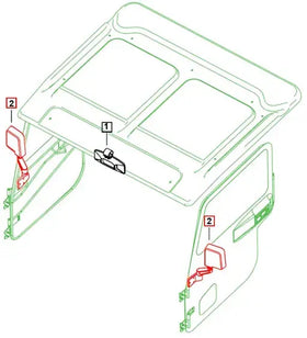 Mahindra Roxor Side Mirror Set 2302CUA00241N Mahindra