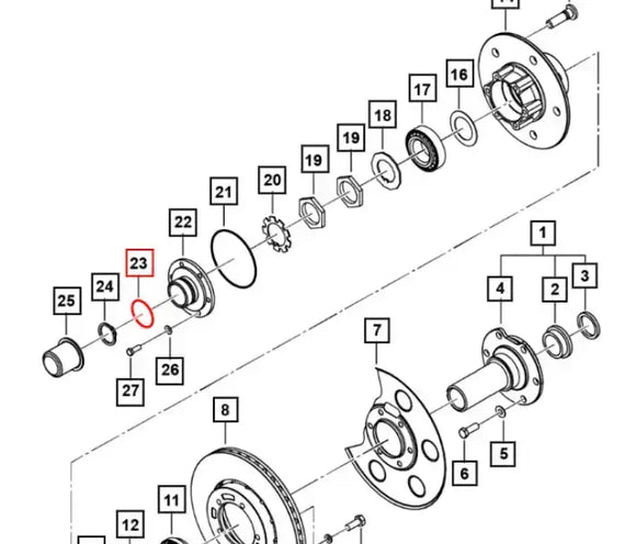 Mahindra Roxor Small Front Axle O-Ring 0090709 Mahindra