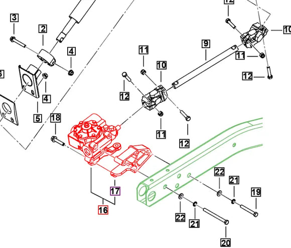 Mahindra Roxor Steering Gear Assembly 1102ACC00101N Mahindra