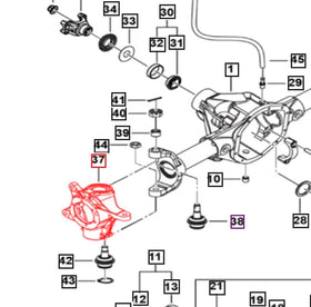 Mahindra Roxor Steering Knuckle Disc Right Hand RH (Open Yoke) 0027506 Mahindra Direct Parts