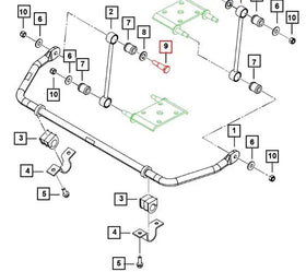 Mahindra Roxor Sway Bar Link Shoulder Bolt 0097645 Mahindra