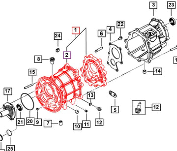 Mahindra Roxor Transmission Front Housing Assembly 0703BD0450N Mahindra Direct Parts