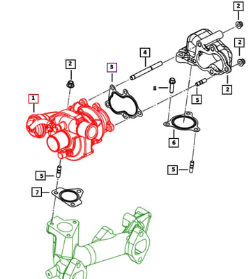 Mahindra Roxor Turbocharger 006050475H01 Mahindra Direct Parts