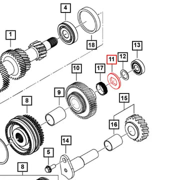 Mahindra Roxor Washer 5th Driving Gear 5.275 0703DAD05080N Mahindra Direct Parts