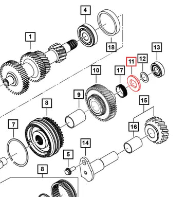 Mahindra Roxor Washer 5th Driving Gear 5.325 0703DAD05090N Mahindra Direct Parts