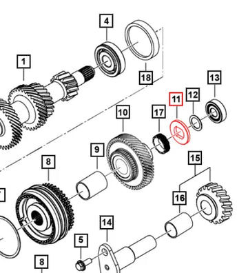 Mahindra Roxor Washer 5th Driving Gear 5.425 0703DAD05110N Mahindra Direct Parts