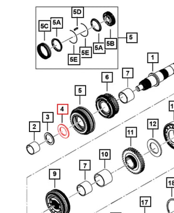 Mahindra Roxor Washer Elastic 7903058015 Mahindra Direct Parts