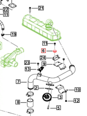 Mahindra Roxor Washer Seal Rocker Cover 0091041 Mahindra Direct Parts