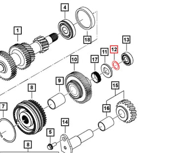 Mahindra Roxor Washer Thickness 1.25mm 7910028081 Mahindra Direct Parts